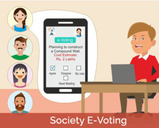 Register your consent or disagreement on sudden society expense via Evoting option